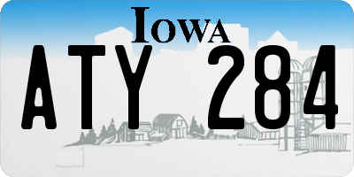 IA license plate ATY284