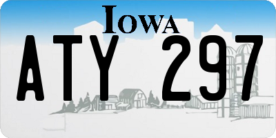 IA license plate ATY297
