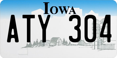 IA license plate ATY304