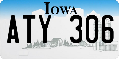 IA license plate ATY306