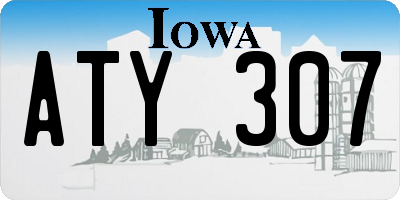IA license plate ATY307