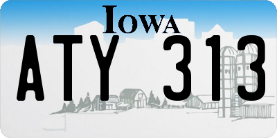 IA license plate ATY313