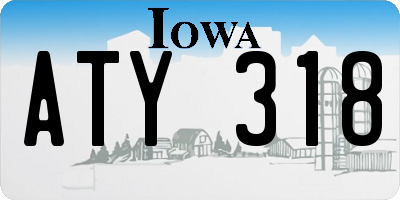 IA license plate ATY318