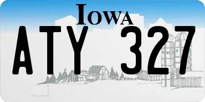 IA license plate ATY327