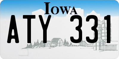 IA license plate ATY331