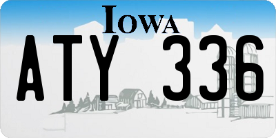 IA license plate ATY336