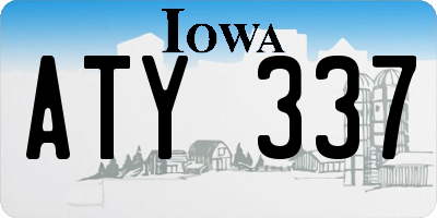 IA license plate ATY337
