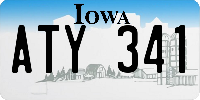IA license plate ATY341