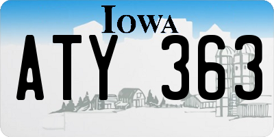 IA license plate ATY363