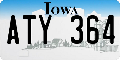 IA license plate ATY364
