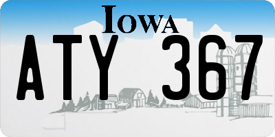 IA license plate ATY367
