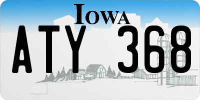 IA license plate ATY368