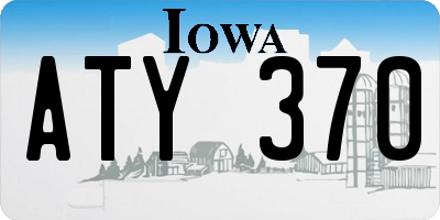 IA license plate ATY370
