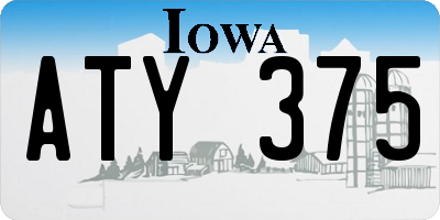 IA license plate ATY375