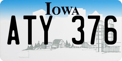 IA license plate ATY376