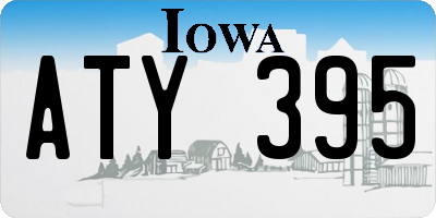 IA license plate ATY395