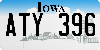 IA license plate ATY396
