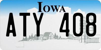 IA license plate ATY408