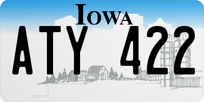 IA license plate ATY422