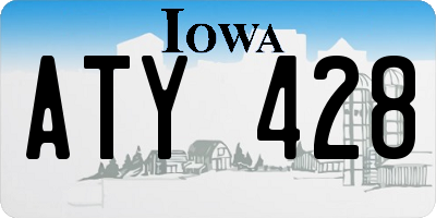 IA license plate ATY428