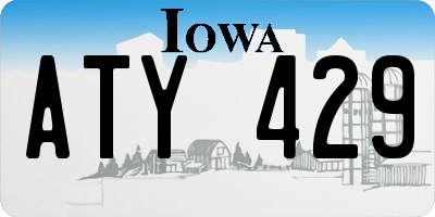 IA license plate ATY429