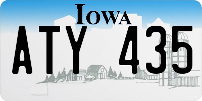 IA license plate ATY435