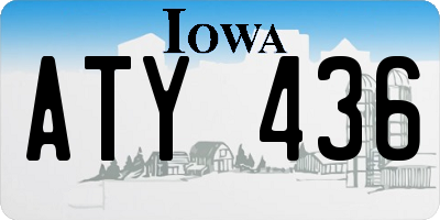 IA license plate ATY436
