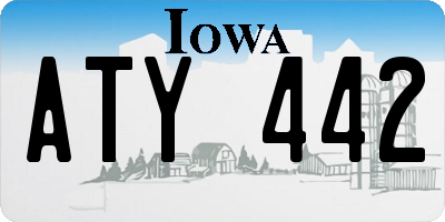 IA license plate ATY442