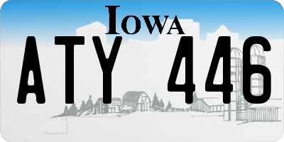 IA license plate ATY446