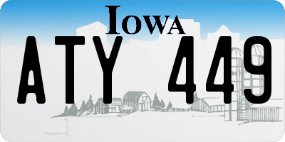 IA license plate ATY449