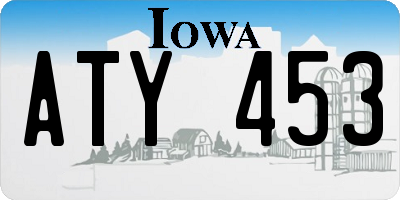 IA license plate ATY453