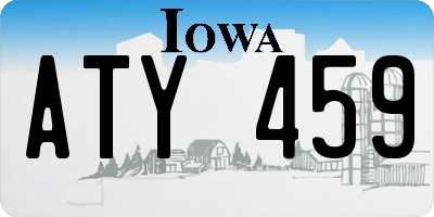 IA license plate ATY459
