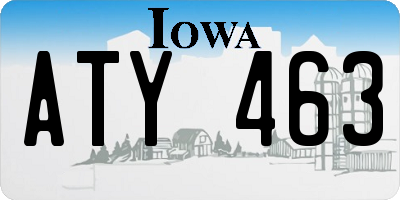 IA license plate ATY463
