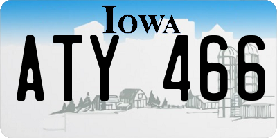 IA license plate ATY466