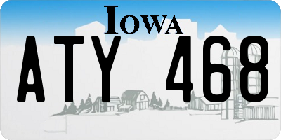 IA license plate ATY468