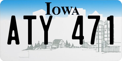 IA license plate ATY471
