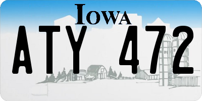 IA license plate ATY472