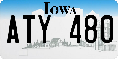 IA license plate ATY480