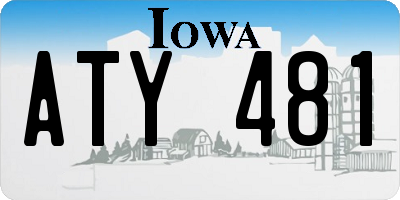IA license plate ATY481