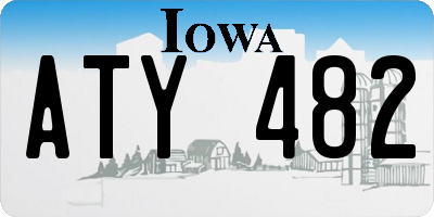 IA license plate ATY482