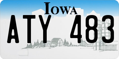 IA license plate ATY483