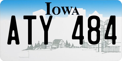IA license plate ATY484