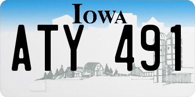 IA license plate ATY491