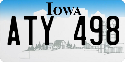 IA license plate ATY498