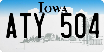 IA license plate ATY504