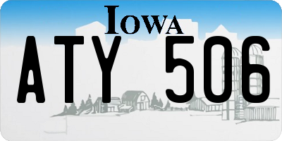 IA license plate ATY506