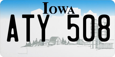 IA license plate ATY508