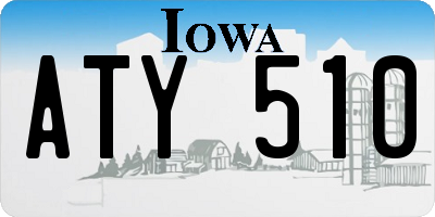 IA license plate ATY510