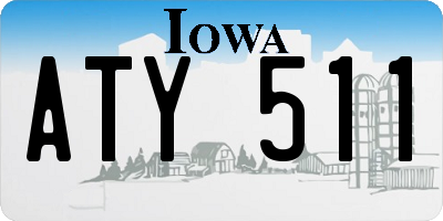 IA license plate ATY511