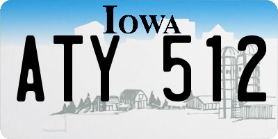 IA license plate ATY512